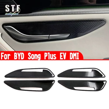ABS Внутренняя Дверная Ручка, Накладка, Автомобильные Аксессуары, Наклейки Для BYD SONG Plus EV DMI 2022 2023