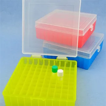 лабораторная пластиковая коробка для пробирок на 100 отверстий для криоконсервации объемом 2 мл, 1,5 мл, 1,8 мл с соединительной крышкой
