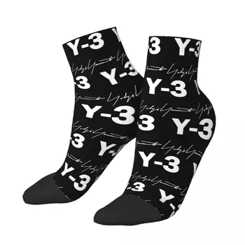 Летние повседневные носки унисекс Yohji Yamamoto, черные носки Min-Crew, Y3, аксессуары для знака, Носки, лучшая идея подарка